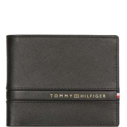 Tommy Hilfiger Black Lannon Leather Small Global Coin Wallet-37