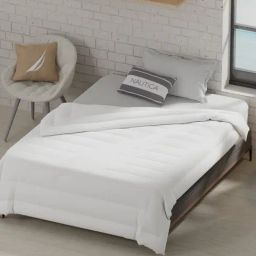 Nautica Signature White Microfibre Single Comforter-39