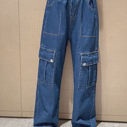 LULU & SKY Girls Straight Fit High-Rise Low Distress Light Fade Jeans-picture-15