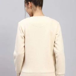 Monte Carlo Beige Regular Fit Printed Sweatshirt image 2