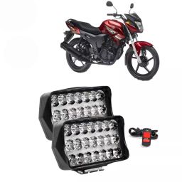 Cartronics 21 LED Fog Light With On/Off Switch for Yamaha SZ X Black(Set of 2 Pcs)-3