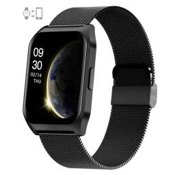 French Connection Smart Man Full Touch Smartwatch with Mesh Band (Color: Black) - E17-A-picture-11