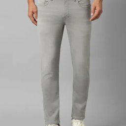 Louis Philippe Jeans Grey Cotton Regular Fit Jeans-image-47