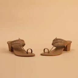 Eridani Women's Liza Chickoo Kolhapuri Sandals-image-67