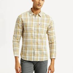 Levi's White Slim Fit Checks Shirt-picture-28