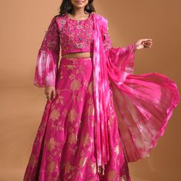 Morchari Embroidered Lehenga & Choli With Dupatta-12