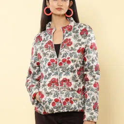 Label Ritu Kumar Multicolor Floral Print Jacket image 1
