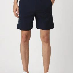 Van Heusen Navy Regular Fit Printed Shorts-image-55