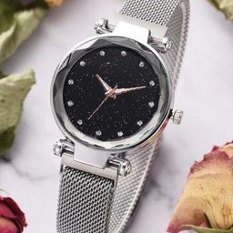 SELLORIA Magnetic Women Embellished Bracelet Style Analogue Watch 12Diamnd_ Silver_Magnet-image-56