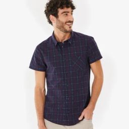 FORCLAZ By Decathlon Men Blue Regular Fit Shirt-image-34