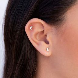 Goldnera Crescent Shaped Studs Earrings-picture-11