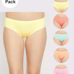 Secrets By ZeroKaata Assorted Cotton Hipster Panties - Pack Of 5-image-19