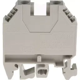 RS PRO Feed Through Terminal Block Grey 6 mm² Single-Level Screw Termination, 3846972 image 5