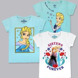 Kidsville Kids Blue & White Printed T-Shirt (Pack Of 3)-image-46