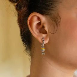 Shaya 92.5 Sterling Silver Kolshi Drop Earrings for Women-image-43