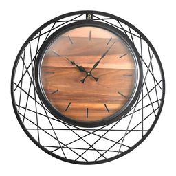 Royaloak Black & Brown Traditional Wall Clock-44