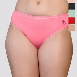 Kalyani Snow Pack Of 6 Cotton Mid-Rise Hipster Briefs Snow_S_BLK_PPCH_ND_RD_SGR_PRS_P6-image-20