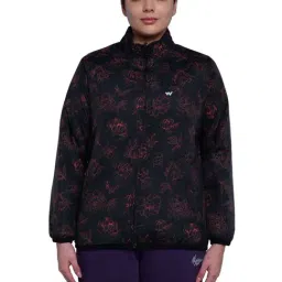 Wildcraft Black & Maroon Printed Lightweight Reversible Jacket-image-54