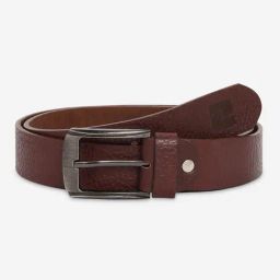 Spykar Brown Textured Leather Casual Belt-image-60