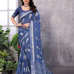 vj fashion Floral Silk Cotton Saree-37