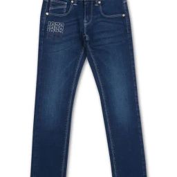 Pepe Jeans Kids Blue Solid Jeans-image-65