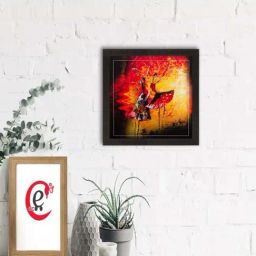 eCraftIndia Dancing Girls Matt Textured UV Art Painting-image-13