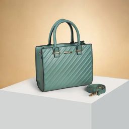 Forever Glam by Pantaloons Green Quilted Medium Mini Handbag-image-36