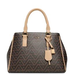 Aldo Brown Printed Satchel Handbag-picture-7