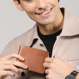 Swiss Eagle Men Animal Textured Leather Two Fold Wallet-image-17