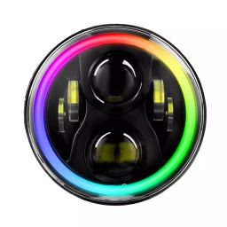 AllExtreme EXB7RH1 LED Headlight with Bluetooth Controlled Suitable for Bullet, Jeep & SUVs-‎Black-image-46