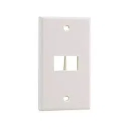 PANDUIT Faceplates VERTICAL FACEPLATE, 2 MODULE, WHITE, NK2FNIW-picture-0