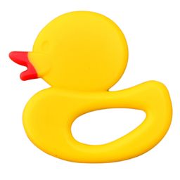 Mastela Super Soft Silicone Teether Duck Shape - Multicolor-18