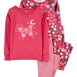 Carter's 4-Piece Butterfly 100% Snug Fit Cotton PJs - Multicolour-image-86
