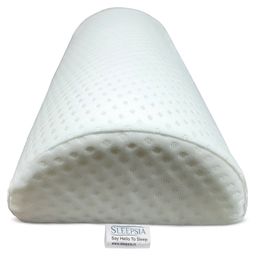 Sleepsia Orthopedic Memory Foam Pillow - Semi Roll Bolster Pillow for Lower Back Pain Relief - Support Pillow for Pregnancy with Washable Cover-20
