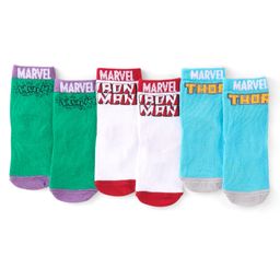 Pine Kids Marvel Non Terry Ankle Length Anti-Bacterial Socks Avengers Graphics Pack of 3 - Multicolor-image-27