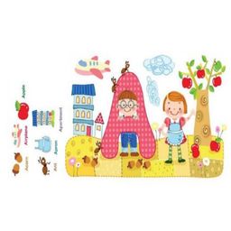 Jaamso Royals Cartoon Animal Jungle Vinyl Peel & Stick Wall Sticker-image-91