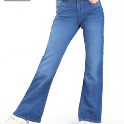 Pine Kids Woven Full Length Solid Washed Denim Jeans - Blue-picture-37