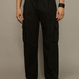 The Roadster Lifestyle Co Men Smart Loose Fit Cargo-image-71