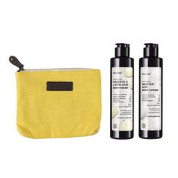 BRILLARE Set Of 2 Salicylic Acid Body Wash & Body Lotion With Pouch - 200 ml Each-20