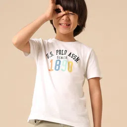 u.s. polo assn. kids Uspa Kids Boys Pure Cotton Brand Printed T-shirt-picture-14