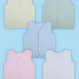 Baby Moo  Unisex Kids 5 Pcs Cotton Innerwear Vests KJD-51-image-34