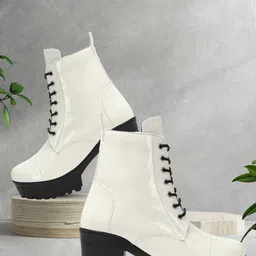 Kliev Paris Women Ankle Length Block Heeled Boots-image-71
