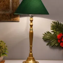 Homesake Golden Imperial Brushed Lamp with Green Shade (Bulb Included) - Set of 1-47