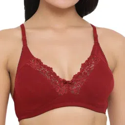 Clovia Maroon Non Wired Non Padded Full Coverage Bra-7