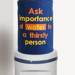 Swayam Blue & Orange Cotton 20 Litre Water Dispenser Bottle Cover - Set of 1-image-17