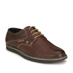El Paso Brown Derby Shoes-image-9