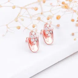 GIVA 92.5 Sterling Silver Classic Hamsa Stud Earrings for Women-image-45