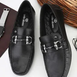 Pelle Albero Men's Navy Casual Loafers image 1