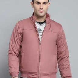 Monte Carlo Red Regular Fit Self Pattern Reversible Jacket image 1