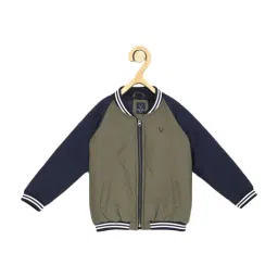 Allen Solly Junior Green Self Pattern Jacket-image-34
